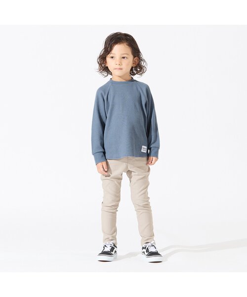 BREEZE（ブリーズ）の「サーマルTシャツ（Tシャツ/カットソー・キッズ・キャメル/アイボリー/ピンク/ブラック/カーキ/ダークブルー・110/80/90/130/150/100/120/140）」の8枚目の写真