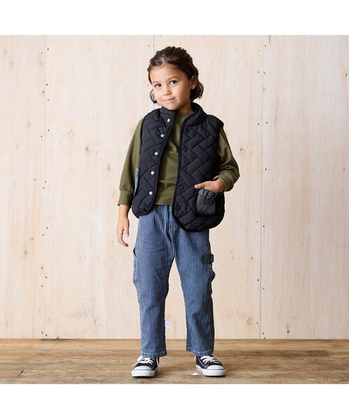 BREEZE（ブリーズ）の「サーマルTシャツ（Tシャツ/カットソー・キッズ・キャメル/アイボリー/ピンク/ブラック/カーキ/ダークブルー・110/80/90/130/150/100/120/140）」の12枚目の写真