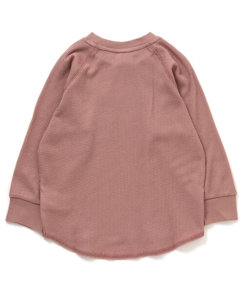 BREEZE(ブリーズ)の「サーマルTシャツ(Tシャツ/カットソー・キッズ・キャメル/アイボリー/ピンク/ブラック/カーキ/ダークブルー・110/80/90/130/150/100/120/140)」の15枚目の写真
