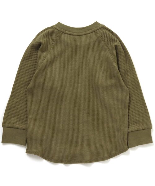 BREEZE（ブリーズ）の「サーマルTシャツ（Tシャツ/カットソー・キッズ・キャメル/アイボリー/ピンク/ブラック/カーキ/ダークブルー・110/80/90/130/150/100/120/140）」の18枚目の写真