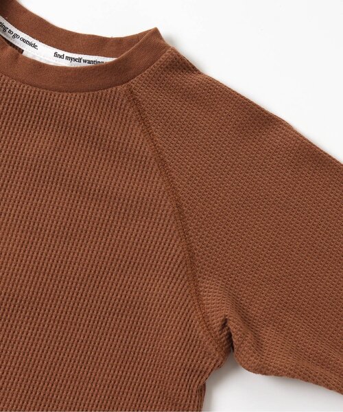 BREEZE（ブリーズ）の「サーマルTシャツ（Tシャツ/カットソー・キッズ・キャメル/アイボリー/ピンク/ブラック/カーキ/ダークブルー・110/80/90/130/150/100/120/140）」の22枚目の写真