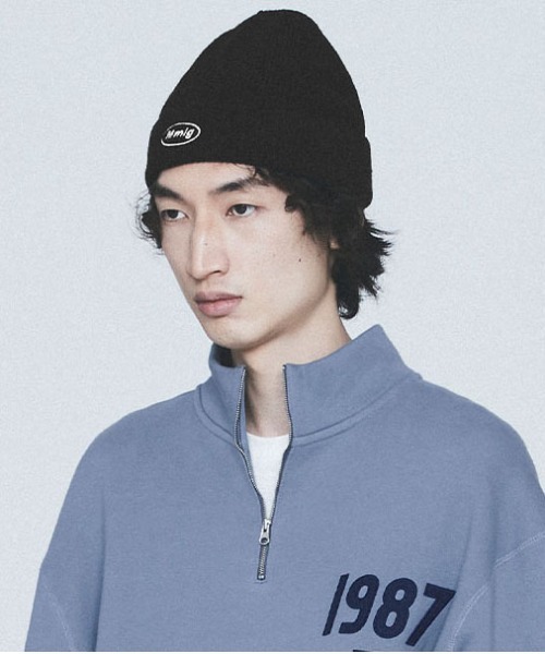 87mm（87mm）の「【87MM / Mmlg】MMLG BEANIE / パルチムエムエム MMLG ロゴ ビーニー（ニットキャップ/ビーニー・レディース・ネイビー/グレー/アイボリー/ブラック・FREE）」の10枚目の写真