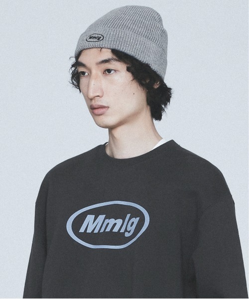 87mm（87mm）の「【87MM / Mmlg】MMLG BEANIE / パルチムエムエム MMLG ロゴ ビーニー（ニットキャップ/ビーニー・レディース・ネイビー/グレー/アイボリー/ブラック・FREE）」の7枚目の写真