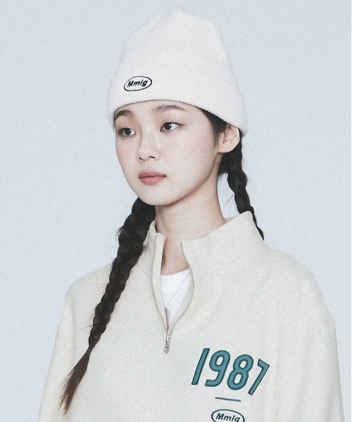 87mm（87mm）の「【87MM / Mmlg】MMLG BEANIE / パルチムエムエム MMLG ロゴ ビーニー（ニットキャップ/ビーニー・レディース・ネイビー/グレー/アイボリー/ブラック・FREE）」の5枚目の写真