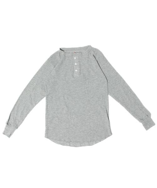 HANES（ヘインズ）の「メンズ ヘインズ ヘンリーネック サーマル Hanes L/S Thermal 14-152H（その他アンダーウェア/インナー・メンズ・ブラック/グレー/ホワイト・LARGE/MEDIUM）」の3枚目の写真