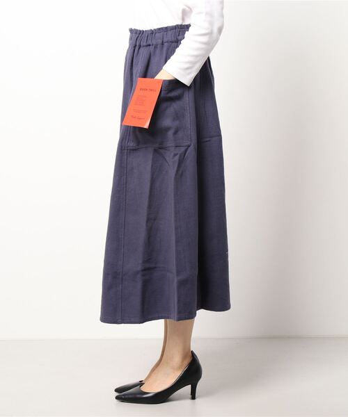 CUBE SUGAR（キューブシュガー）の「ウォームツイル サイドポケット スカート（スカート・レディース・ナチュラル/ダークパープル/カーキ/ブラウン・M）」の6枚目の写真