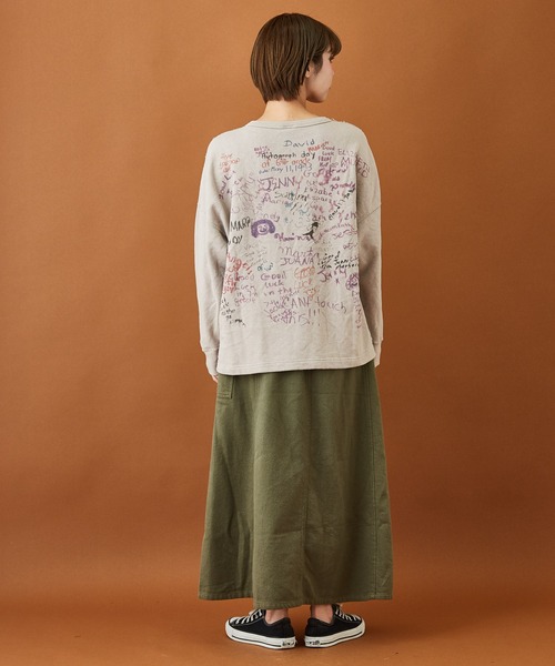 CUBE SUGAR（キューブシュガー）の「ウォームツイル サイドポケット スカート（スカート・レディース・ナチュラル/ダークパープル/カーキ/ブラウン・M）」の17枚目の写真