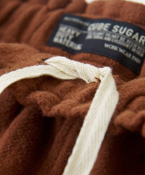 CUBE SUGAR（キューブシュガー）の「ウォームツイル サイドポケット スカート（スカート・レディース・ナチュラル/ダークパープル/カーキ/ブラウン・M）」の18枚目の写真