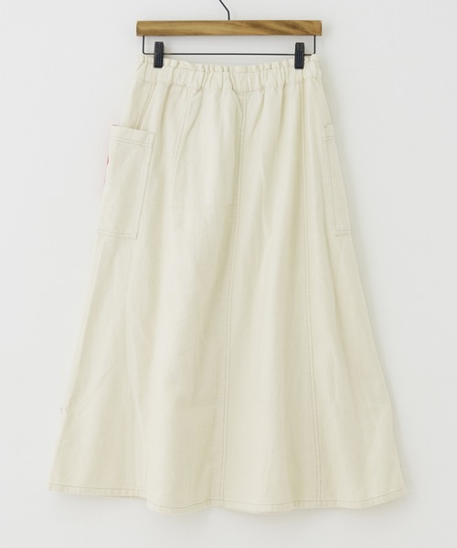 CUBE SUGAR（キューブシュガー）の「ウォームツイル サイドポケット スカート（スカート・レディース・ナチュラル/ダークパープル/カーキ/ブラウン・M）」の10枚目の写真
