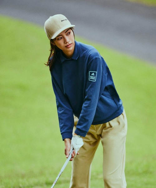 adidas(アディダス)の「クルーネックスキッパー 長袖ストレッチシャツ【adidas Golf/アディダスゴルフ】(ポロシャツ・レディース・ネイビー/ホワイト・LARGE/X-LARGE/SMALL/MEDIUM/XX-LARGE)」の3枚目の写真