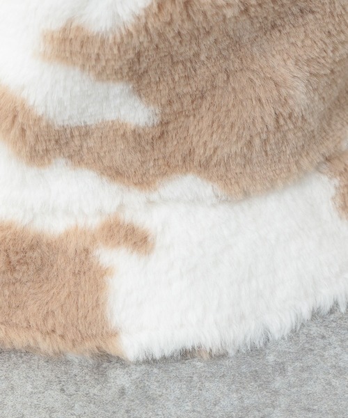 Heather（ヘザー）の「フェイクファーハット　237185（ハット・レディース・ブラック/ベージュ系・ONE SIZE）」の12枚目の写真