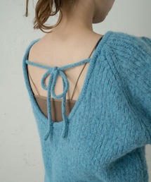 Kastane | BACK開きモヘアライクニット(ニット/セーター)