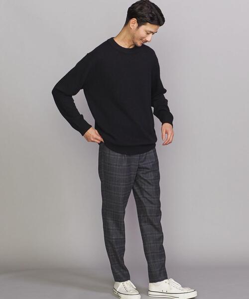 BEAUTY&YOUTH UNITED ARROWS（ビューティーアンドユースユナイテッドアローズ）の「BY ウォッシャブルフラノ テーパード チェック イージーパンツ（その他パンツ・メンズ・ダークブラウン/ダークグレー・S/M/L/XL）」の4枚目の写真