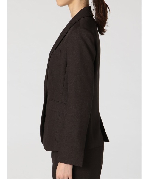 m.f.editorial(エムエフエディトリアル)の「アレキサンダージュリアンレディース/ALEXANDER JULIAN:Women シャークスキン セットアップ 1ボタンテーラージャケット(セットアップパンツ・スカートございます)(スーツジャケット・レディース・ダークウッド・X-LARGE/MEDIUM/LARGE/S)」の12枚目の写真