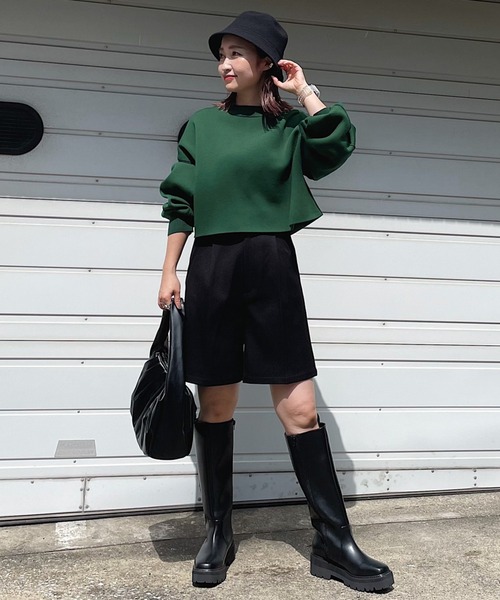 PAGEBOY（ページボーイ）の「ウールライクカラーショートパンツ（その他パンツ・レディース・ブラック/オレンジ/グリーン系その他/ピンク系その他・FREE）」の5枚目の写真