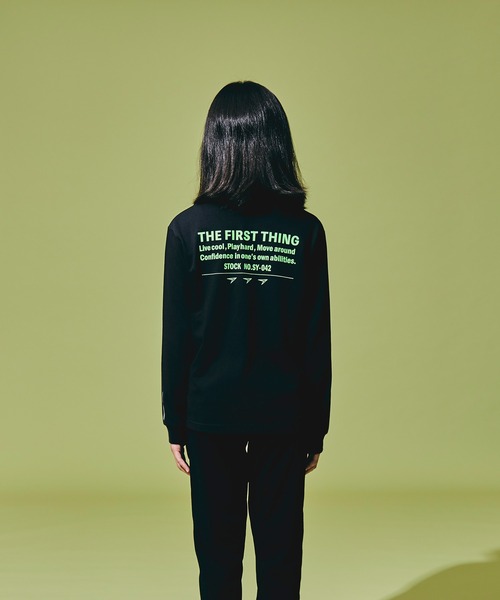 瞬足（シュンソク）の「瞬足/キッズ/アームスウィングロングスリーブTシャツ/SSA1060（Tシャツ/カットソー・キッズ・ホワイト/ブラック/ブラウン/イエロー・S/M/L/XL）」の22枚目の写真