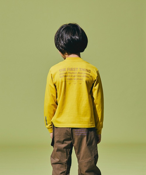 瞬足（シュンソク）の「瞬足/キッズ/アームスウィングロングスリーブTシャツ/SSA1060（Tシャツ/カットソー・キッズ・ホワイト/ブラック/ブラウン/イエロー・S/M/L/XL）」の17枚目の写真