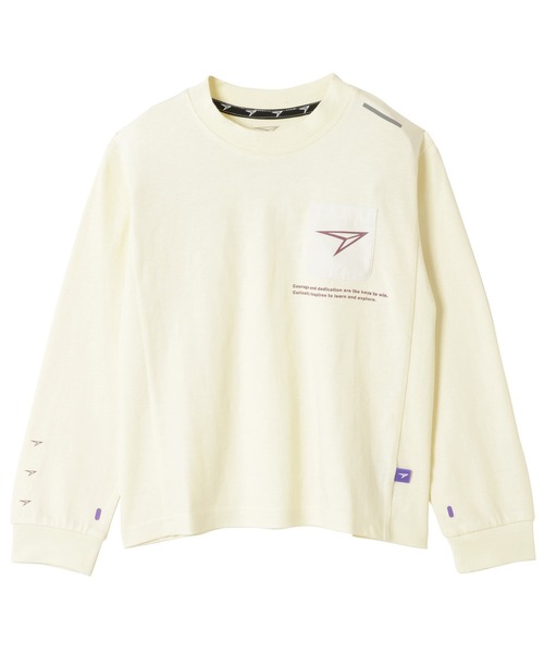 瞬足（シュンソク）の「瞬足/キッズ/アームスウィングロングスリーブTシャツ/SSA1060（Tシャツ/カットソー・キッズ・ホワイト/ブラック/ブラウン/イエロー・S/M/L/XL）」の6枚目の写真