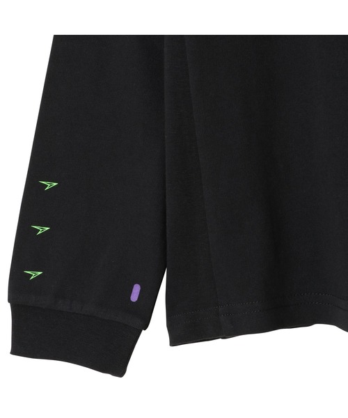 瞬足（シュンソク）の「瞬足/キッズ/アームスウィングロングスリーブTシャツ/SSA1060（Tシャツ/カットソー・キッズ・ホワイト/ブラック/ブラウン/イエロー・S/M/L/XL）」の7枚目の写真