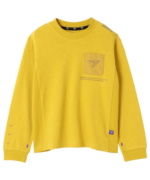 瞬足（シュンソク）の「瞬足/キッズ/アームスウィングロングスリーブTシャツ/SSA1060（Tシャツ/カットソー・キッズ・ホワイト/ブラック/ブラウン/イエロー・S/M/L/XL）」の5枚目の写真