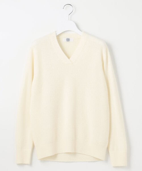 J.PRESS(ジェイプレス)の「【洗える】CASHMERE BLEND Vネック ニット(ニット/セーター・レディース・ライトグレー系/ベージュ系/アイボリー系/ダルブルー系/ふじ色系/ワイン系/スモーキーグリーン系・T13/T15)」の20枚目の写真