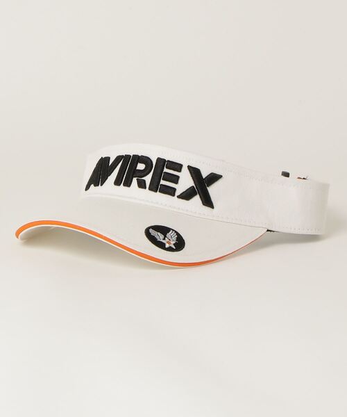 AVIREX（アヴィレックス）の「【AVIREX GOLF】バイザー / アヴィレックス / ゴルフ（ゴルフグッズ・レディース・レッド/ネイビー/ブラック/オリーブ/ホワイト・FREE）」の2枚目の写真