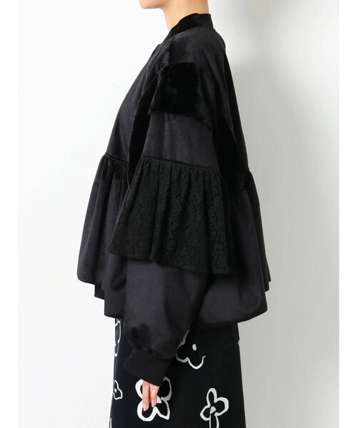 merry jenny（メリージェニー）の「レースレイヤードコンビブルゾン（ブルゾン・レディース・アイボリー/ブラック・FREE）」の17枚目の写真