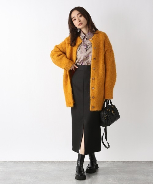 JEANASIS（ジーナシス）の「カルゼディープスリットスカート/260478（スカート・レディース・ブラック/パープル/オフホワイト・FREE）」の13枚目の写真