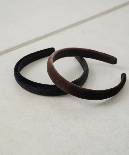 Kastane(カスタネ)の「ベロアボリューム細カチューシャ(カチューシャ・レディース・ブラック/ブラウン・FREE)」の7枚目の写真