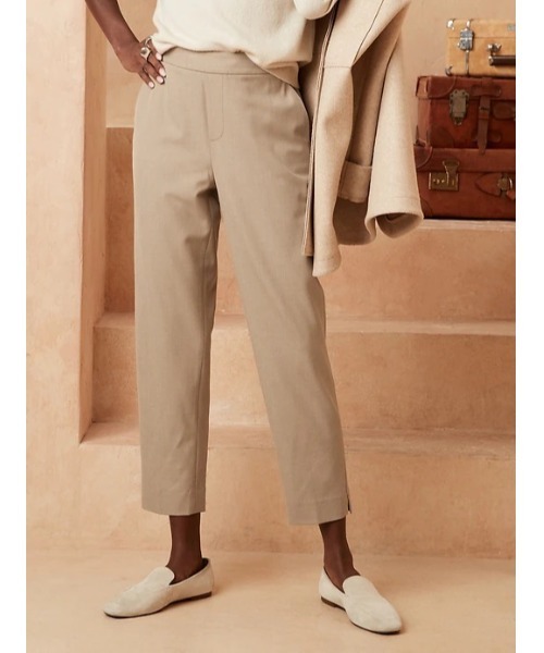 BANANA REPUBLIC FACTORY STORE（バナナリパブリック ファクトリーストア）の「BANANA REPUBLIC FACTORY STORE　　ヘイデンテーパードパンツ（その他パンツ・レディース・ブラック/ベージュ/ネイビー/カーキ/グレー/ブラウン/アイボリー・2/4/0/00/6/8）」の6枚目の写真