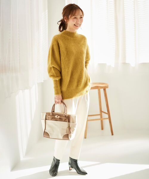 le.coeur blanc（ルクールブラン）の「コスミカルウォームタックテーパードパンツ（その他パンツ・レディース・ブラック/オフホワイト/ボルドー/ブラック系その他・40/38/36/34）」の19枚目の写真