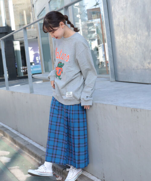 FREDY&GLOSTER（フレディアンドグロスター）の「【GLEN FYNE/グレンファイン】ラッププリーツキルトスカート（スカート・レディース・ブルー系その他4/パープル系その他5・38）」の12枚目の写真