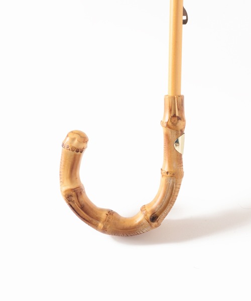 SLOBE IENA(スローブイエナ)の「【TRADITIONAL WEATHERWEAR】 CLEAR バンブー傘《雨傘》(長傘・レディース・グレー/ブラウン・FREE)」の8枚目の写真