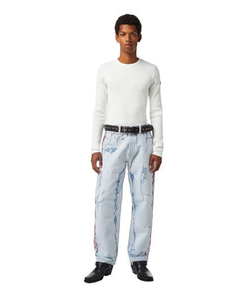 DIESEL（ディーゼル）の「メンズ Tシャツ 長そで（Tシャツ/カットソー・メンズ・インディゴブルー・X-LARGE/MEDIUM/SMALL/LARGE/XXX-LARGE/X-SMALL/XX-LARGE）」の4枚目の写真