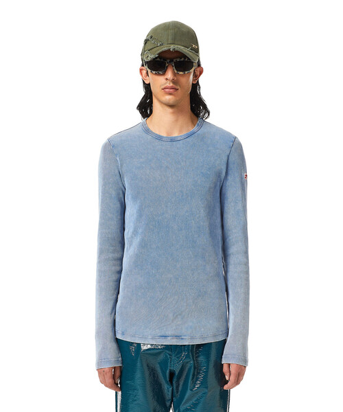 DIESEL（ディーゼル）の「メンズ Tシャツ 長そで（Tシャツ/カットソー・メンズ・インディゴブルー・X-LARGE/MEDIUM/SMALL/LARGE/XXX-LARGE/X-SMALL/XX-LARGE）」の16枚目の写真