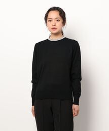 Te chichi | ラメパール使いクルーネックニット(ニット/セーター)