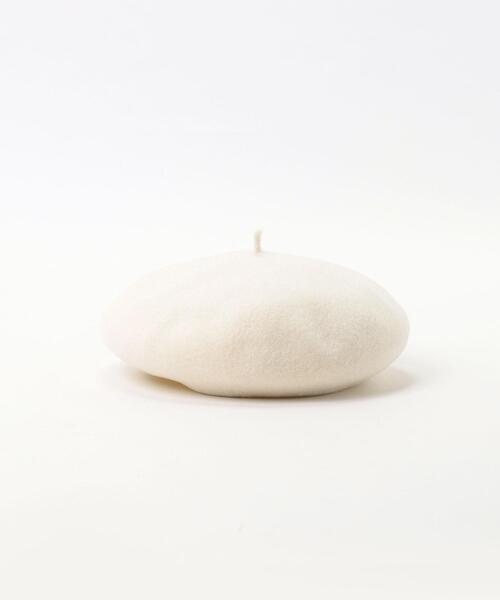 agnes b.（アニエスベー）の「K134 E BERET キッズ ウールベレー（ハンチング/ベレー帽・キッズ・ホワイト系その他・1/0/2）」の2枚目の写真