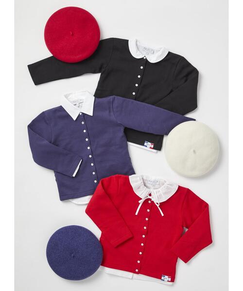 agnes b.（アニエスベー）の「K134 E BERET キッズ ウールベレー（ハンチング/ベレー帽・キッズ・ホワイト系その他・1/0/2）」の7枚目の写真