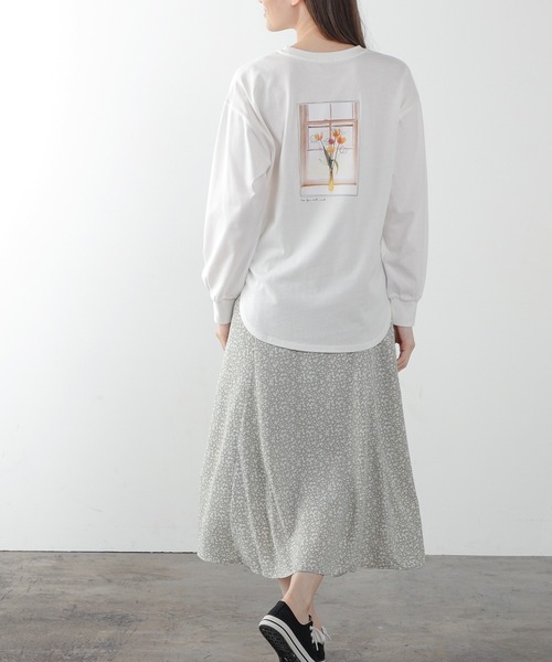 Honeys(ハニーズ)の「フォトプリントTシャツ(Tシャツ/カットソー・レディース・ミント/オフホワイト/ホワイト×レッド/ブラック・LL/L/S/M)」の6枚目の写真