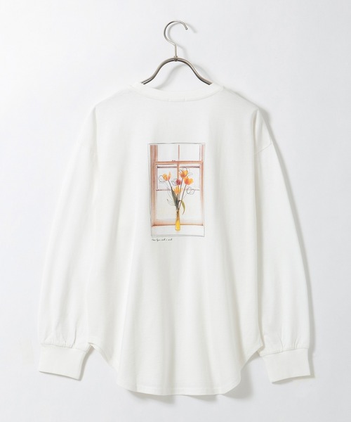 Honeys(ハニーズ)の「フォトプリントTシャツ(Tシャツ/カットソー・レディース・ミント/オフホワイト/ホワイト×レッド/ブラック・LL/L/S/M)」の8枚目の写真