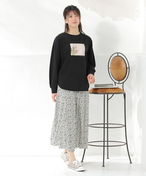 Honeys(ハニーズ)の「フォトプリントTシャツ(Tシャツ/カットソー・レディース・ミント/オフホワイト/ホワイト×レッド/ブラック・LL/L/S/M)」の16枚目の写真