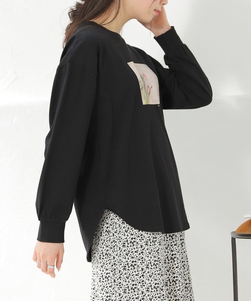 Honeys(ハニーズ)の「フォトプリントTシャツ(Tシャツ/カットソー・レディース・ミント/オフホワイト/ホワイト×レッド/ブラック・LL/L/S/M)」の18枚目の写真