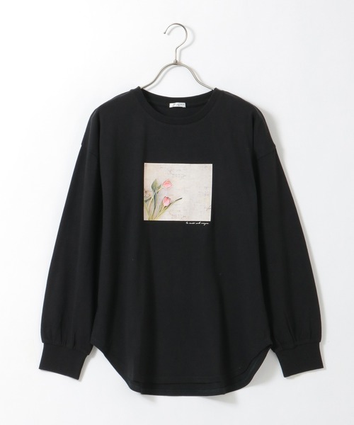 Honeys(ハニーズ)の「フォトプリントTシャツ(Tシャツ/カットソー・レディース・ミント/オフホワイト/ホワイト×レッド/ブラック・LL/L/S/M)」の21枚目の写真
