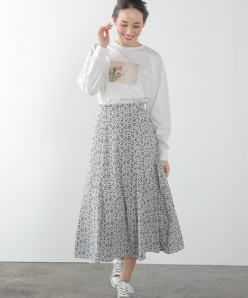 Honeys(ハニーズ)の「フォトプリントTシャツ(Tシャツ/カットソー・レディース・ミント/オフホワイト/ホワイト×レッド/ブラック・LL/L/S/M)」の11枚目の写真