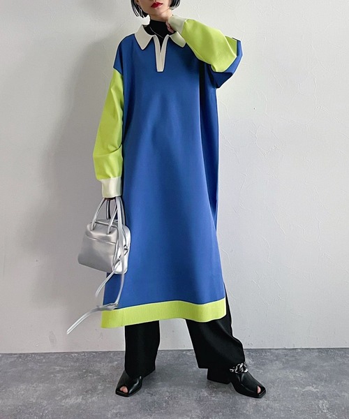 ゆき 2点おまとめ RUIRUE BOUTIQUE ページボーイ PAGEBOY（ページボーイ）の「ハイショクポロニットワンピース
