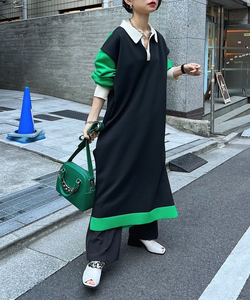 PAGEBOY（ページボーイ）の「ハイショクポロニットワンピース 