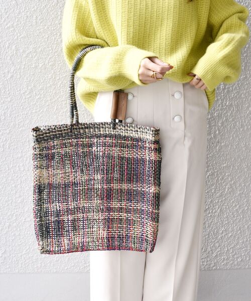 The Bagmati(ザバグマティ)の「The Bagmati:マルチカラーバッグ◆(トートバッグ・レディース・ブラック/ネイビー/ピンク・ONE SIZE)」の21枚目の写真