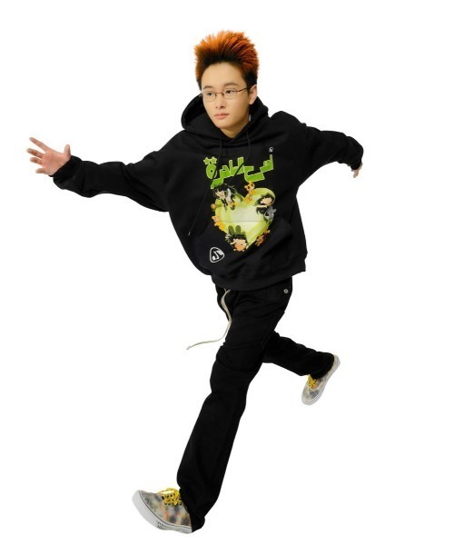 SUNDAYOFFCLUB(サンデイオフクラブ)の「【SUNDAY OFF CLUB/サンデーオフクラブ】THE WITCH’s HEART heavy-weight fleece hoodie ハート キャラクター プリント フーディー パーカー(パーカー・メンズ・ブラック系その他/モーブ系・M/L)」の3枚目の写真