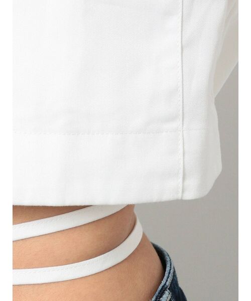 GYDA（ジェイダ）の「ウエストマーク ショートシャツ（シャツ/ブラウス・レディース・ブラック/オフホワイト・FREE）」の12枚目の写真