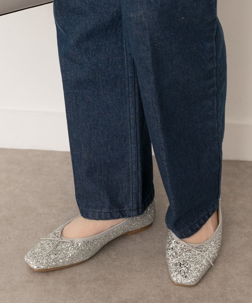 RODE SKO（ロデスコ）の「『MADE IN JAPAN』スクエアトゥグリッターバレエシューズ（バレエシューズ・レディース・シルバー・38/36/37）」の7枚目の写真